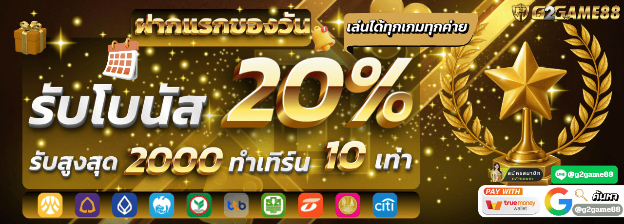 โบนัส20%